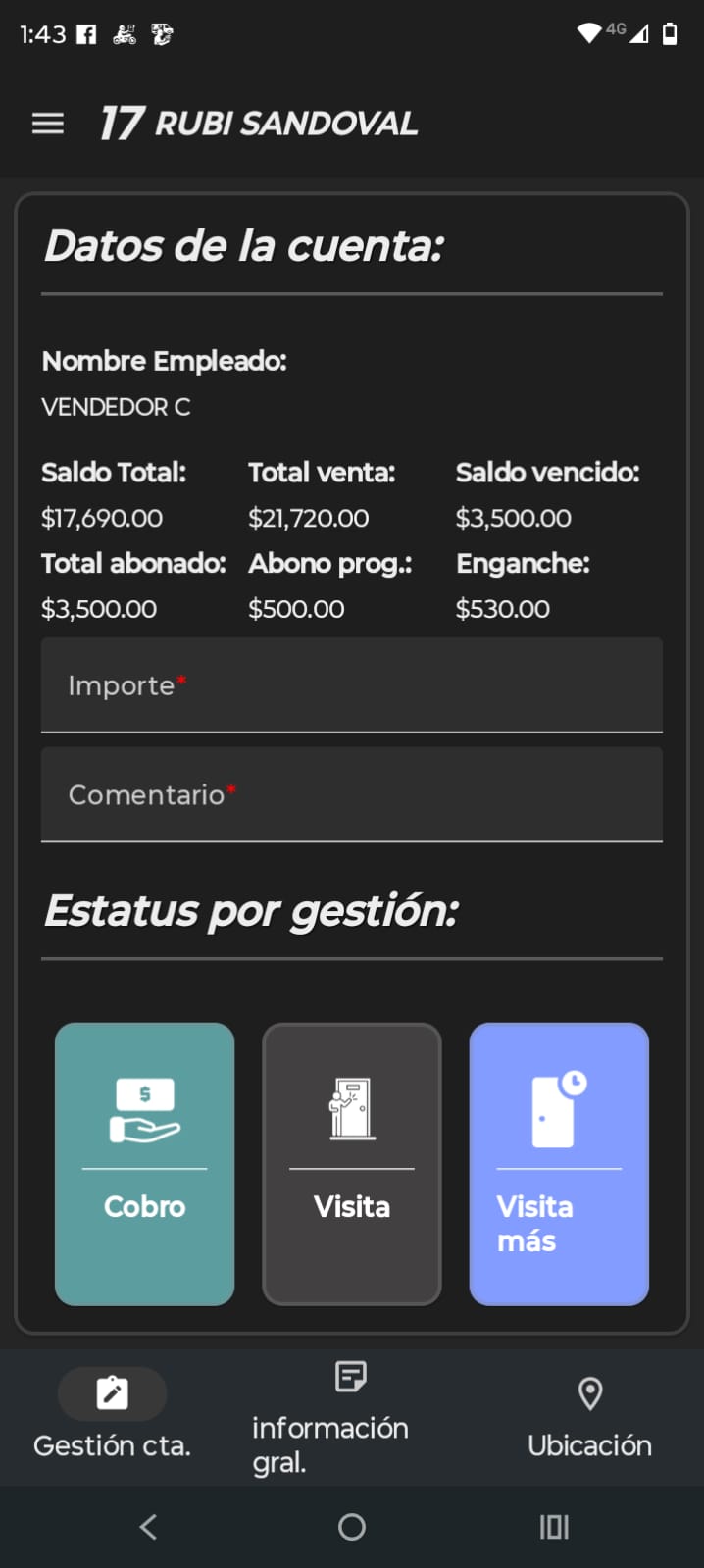 Pantalla de la aplicación CANVAS-IA